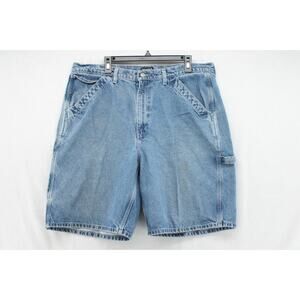 Ralph Lauren Polo Jeans Co. Denim Carpenter Shorts Mens 40 Baggy VTG 90s Y2K Dad